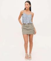 Mini Saia Sarja Feminina Cargo-21015