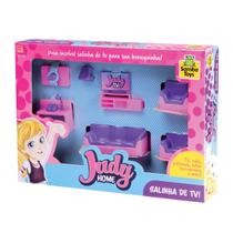 Mini Salinha De Tv Com Acessórios Judy Home - Samba Toys
