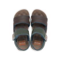 Mini Sandália Infantil Cartago Branco Marrom Azul Mini Sandália Infantil Cartago Branco Marrom Azul