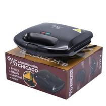 Mini Sanduicheira chicago Pequena 110/220 Volt Duas Chapas