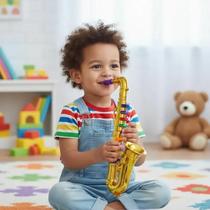 Mini Saxofone Brinquedo Musical Infantil Jazz Educativo 39cm Mini Saxofone Brinquedo Musical Infantil Jazz Educativo 39cm
