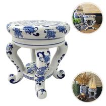 Mini Seat Garden ul E Branco Banqueta 22Cm Decoração Mesa