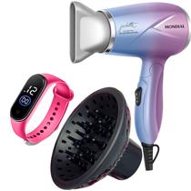 Mini Secador De Cabelo Mondial 1200w Ion Dobrável Viagem Azul Sm12 Bivolt Difusor Cachos Acessorios Mini Secador De Cabelo Mondial 1200w Ion Dobrável Viagem Azul Sm12 Bivolt Difusor Cachos Acessorios