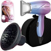 Mini Secador De Cabelo Mondial 1200w Ion Dobrável Viagem Azul Sm12 Bivolt Difusor Cachos Aparador Depilador Sky Com Maleta Mini Secador De Cabelo Mondial 1200w Ion Dobrável Viagem Azul Sm12 Bivolt Difusor Cachos Aparador Depilador Sky Com Maleta