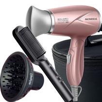 Mini Secador De Cabelo Mondial 1200w Ion Dobrável Viagem Rosa Sm14 Difusor Cachos Escova 2 Em 1 Marca Prosper Hq Bivolt Com Maleta Mini Secador De Cabelo Mondial 1200w Ion Dobrável Viagem Rosa Sm14 Difusor Cachos Escova 2 Em 1 Marca Prosper Hq Bivolt Com Maleta