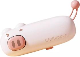 Mini selador de bolsas térmicas USB recarregável portátil rosa