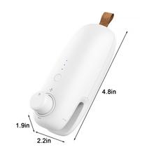 Mini selador de sacos, seladores a vácuo de calor portáteis selador de plástico, 2 em 1 selador de calor e cortador mini selador de alimentos para sacos de plástico armazenamento de alimentos - ajuste de três velocidades