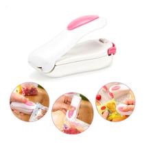 Mini Seladora Manual Clip Portátil Lacrar Embalagem Pilha Selador Cozinha