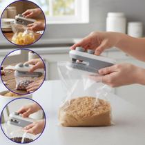 Mini Seladora Portátil 2 Em 1 Saco Plástico Carregamento Usb