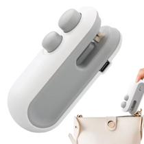 Mini Seladora Portatil Abre e Lacra Embalagens Vacuo USB