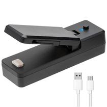 Mini Seladora Portátil Embalagens C/ Lâmina Carregamento USB - Embralumi