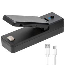 Mini Seladora Portátil Embalagens De Plástico Com Lâmina Recarregável Acompanha USB Qualidade Premium Pronta Entrega - Embralumi