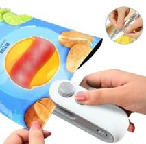 Mini Seladora Portátil Recarregável USB para Embalagens Plásticas Mantém Alimentos Fresco Mini Seladora Portátil Recarregável USB para Embalagens Plásticas Mantém Alimentos Fresco