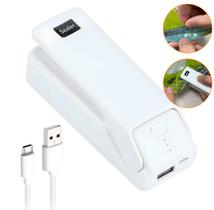 Mini Seladora Premium P/ Embalagem Portátil Recarregável USB Mini Seladora Premium P/ Embalagem Portátil Recarregável USB