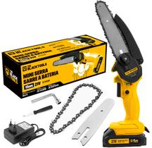 Mini Serra A Bateria 21v Portátil 6 Polegadas 550w Corte The Black Tools