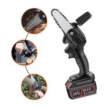 Mini Serra Elétrica Portátil Recarregável Com 2 Baterias 48V Mini Serra Elétrica Portátil Recarregável Com 2 Baterias 48V