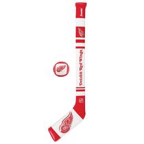 Mini Set de Hóquei no Gelo Franklin Sports Detroit Red Wings - Com Bola e Bastão de Espuma