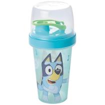 Mini Shakeira Bluey 320ML para Bebidas em Plástico BPA FREE Licenciada Azul Plasútil Mini Shakeira Bluey 320ML para Bebidas em Plástico BPA FREE Licenciada Azul Plasútil