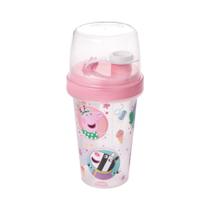 Mini Shakeira Infantil Copo c/ Tampa Minnie/Mickey/Homem de Ferro/Homem Aranha/Frozen Disney 320mL Plasútil