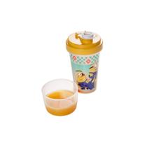 Mini Shakeira Infantil Copo c/ Tampa Minnie/Mickey/Homem de Ferro/Homem Aranha/Frozen Disney 320mL Plasútil