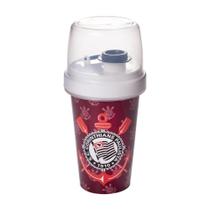 Mini Shakeira Infantil Tampa Giratória Corinthians 320ml