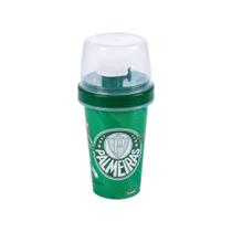 Mini Shakeira Infantil Tampa Giratória Palmeiras 320ml