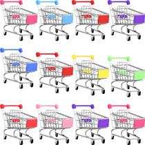 Mini Shopping Handcart Doll Playsets Carrinho de supermercado x12 Mini Shopping Handcart Doll Playsets Carrinho de supermercado x12