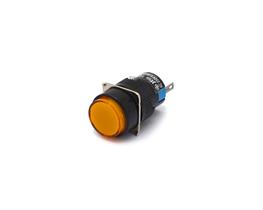 Mini Sinaleiro AC 250V/0.5A - DC 30V/1A - Amarelo - YLAY8E