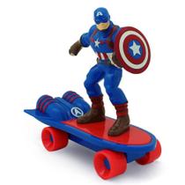 Mini Skate de Fricção - Avengers - Capitão America - Toyng (5505)