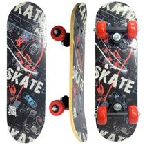 Mini Skate De Madeira Infantil Completo Montado Até 30 Kg LP690A