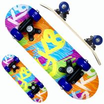 Mini Skate Estampa Radical SK8 Brinquedo Infantil até 30kg - DM TOYS