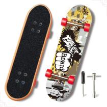 Mini Skate Fingerboard De Dedo Kit Lixa Rolamento Brinquedo - DM TOYS