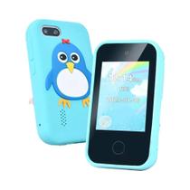 Mini Smartphone Infantil Brinquedo Unicórnio Com Câmera Dupla E Reprodutor De Música Para Meninos E