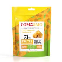 Mini Snack de Frutas Sabor Coco, Damasco e Maracujá Comoamo 56g Mini Snack de Frutas Sabor Coco, Damasco e Maracujá Comoamo 56g