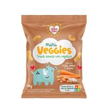 Mini Snack Veggie Nhami Mami Feijão, Arroz e Cenoura Sem Glúten - 18g Mini Snack Veggie Nhami Mami Feijão, Arroz e Cenoura Sem Glúten - 18g