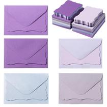 Mini sobres Toperd paquete de 100 con tarjetas para notas en 5 colores púrpura