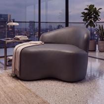 Mini Sofá Aurea Orgânico 2 Lugares Curvo Design Elegante material sintético