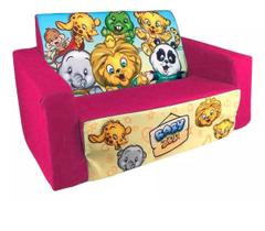 Mini Sofa Cama Infantil Rosa Pink Sofazinho Criança