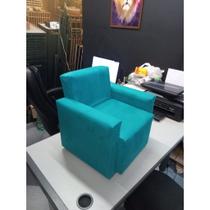 Mini Sofa Infantil de Crianças Poltrona Sofazinho Azul Tyffany