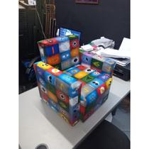 Mini Sofa Infantil de Crianças Poltrona Sofazinho Estampa Super Herois