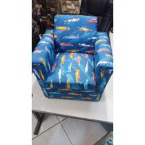 Mini Sofa Infantil Poltrona Criança 1 A 7 Anos Estampa De Carros