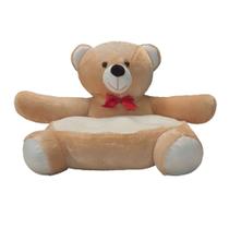 Mini Sofazinho Assento Urso de Pelúcia para Criança PUFF Fofo - PRINCELA.BABY