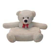 Mini Sofazinho Assento Urso de Pelúcia para Criança PUFF Fofo