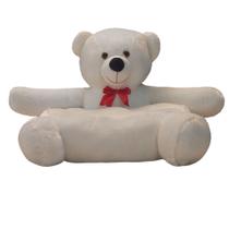 Mini Sofazinho Urso Pelúcia Assento para Criança Puff Fofo