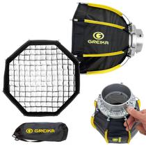 Mini Softbox Colmeia 30cm Greika Encaixe Bowens Para Fotografia Odonto Macro