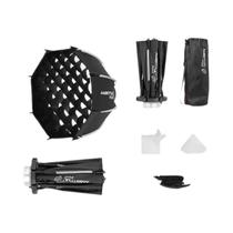 Mini Softbox Octogonal De 45CM Com Liberação Rápida PS45 SE, Montagem Bowens E Grade Honeycomb Para