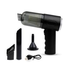 Mini Soprador Aspirador Pó Sem Fio Portátil Recarregável USB Carro Limpeza Casa Home Higienização Limpar