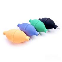 Mini Soprador Bombinha de Ar Borracha com Bico Curto de Metal Bomba