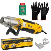 Mini Soprador Térmico 500W STV500 127V Vonder + Silicone para Carro + Luva Mini Soprador Térmico 500W STV500 127V Vonder + Silicone para Carro + Luva