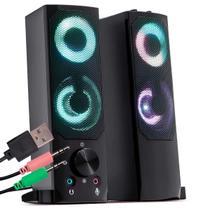 Mini Soundbar USB RGB Estéreo